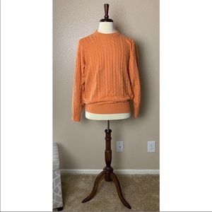 Orange Neiman Marcus cashmere sweater